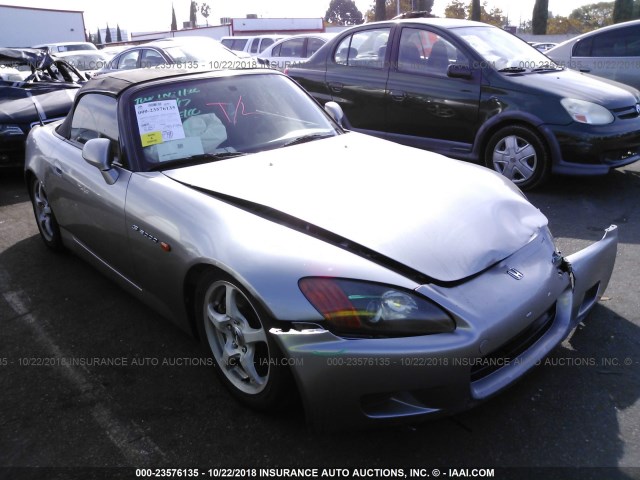 JHMAP1149YT001454 - 2000 HONDA S2000 SILVER photo 1