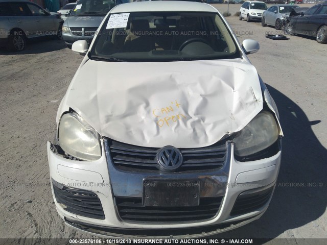 3VWRG71K26M765113 - 2006 VOLKSWAGEN JETTA 2.5 WHITE photo 6