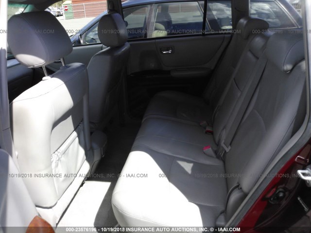 JTEDP21A650046872 - 2005 TOYOTA HIGHLANDER LIMITED RED photo 8