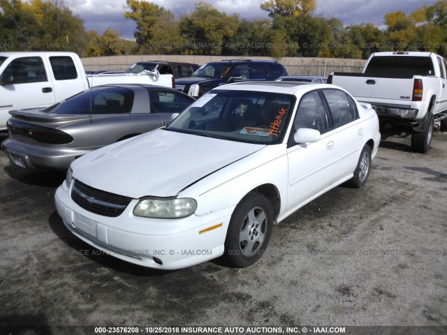 1G1NE52J83M738452 - 2003 CHEVROLET MALIBU LS WHITE photo 2