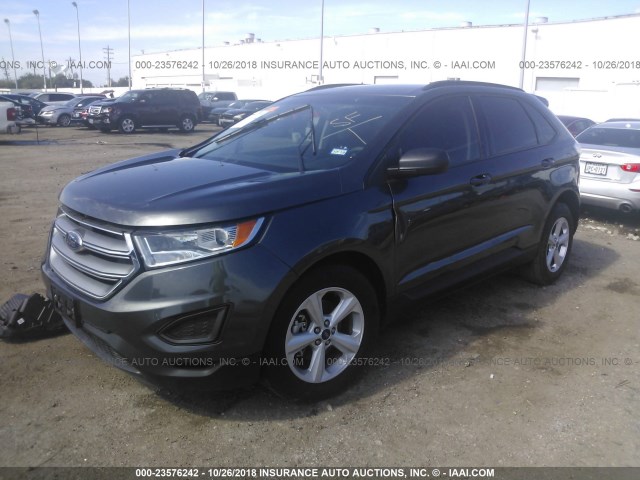 2FMPK3G93HBC63328 - 2017 FORD EDGE SE GRAY photo 2