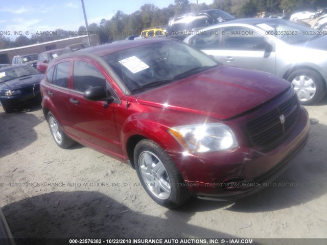 1B3HB28B28D742419 - 2008 DODGE CALIBER RED photo 1