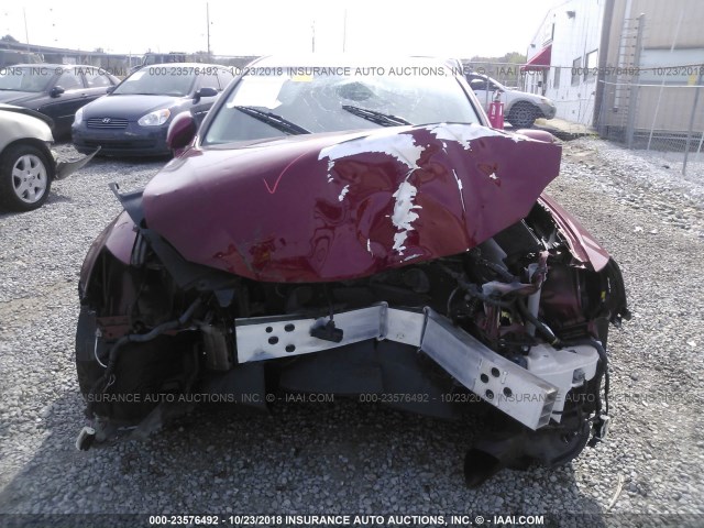 JTHBE5C20C5030092 - 2012 LEXUS IS 350 BURGUNDY photo 6