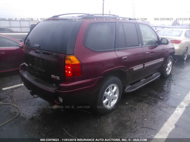 1GKDS13S632204216 - 2003 GMC ENVOY BURGUNDY photo 4