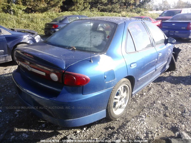 1G1JH52F837186256 - 2003 CHEVROLET CAVALIER LS SPORT BLUE photo 4