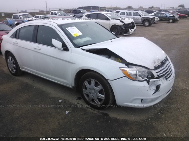 1C3CCBAB0EN209091 - 2014 CHRYSLER 200 LX WHITE photo 1