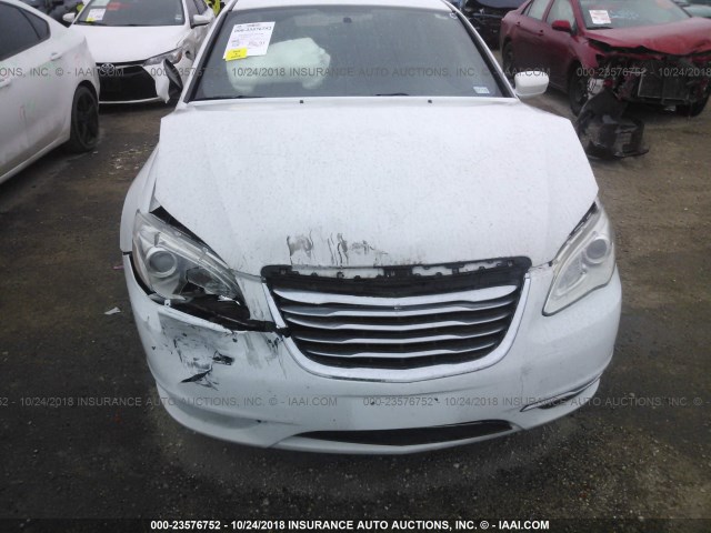 1C3CCBAB0EN209091 - 2014 CHRYSLER 200 LX WHITE photo 6