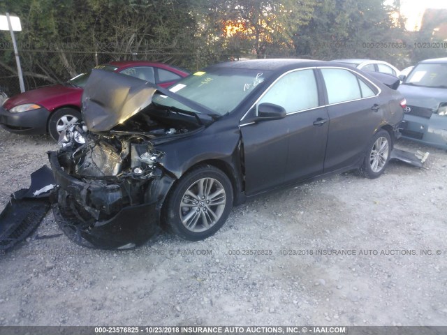 4T1BF1FK0GU213079 - 2016 TOYOTA CAMRY LE/XLE/SE/XSE BLACK photo 2