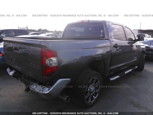 5TFEM5F10EX073620 - 2014 TOYOTA TUNDRA CREWMAX SR5 GRAY photo 4