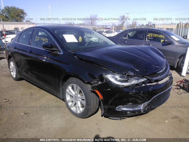 1C3CCCAB0FN667799 - 2015 CHRYSLER 200 LIMITED BLACK photo 1