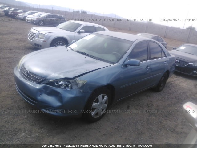 4T1BE32K74U923094 - 2004 TOYOTA CAMRY LE/XLE/SE BLUE photo 2