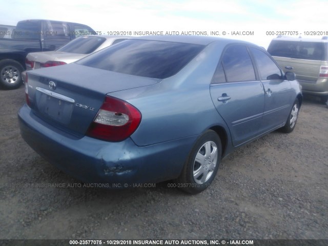 4T1BE32K74U923094 - 2004 TOYOTA CAMRY LE/XLE/SE BLUE photo 4