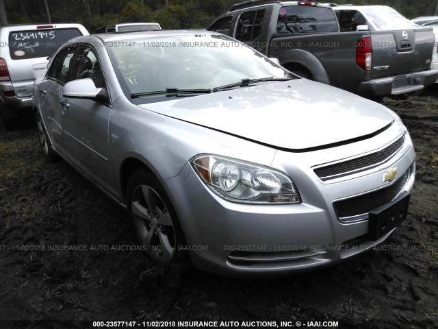 1G1ZC5EU3CF396474 - 2012 CHEVROLET MALIBU 1LT SILVER photo 1
