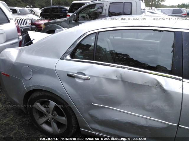 1G1ZC5EU3CF396474 - 2012 CHEVROLET MALIBU 1LT SILVER photo 6