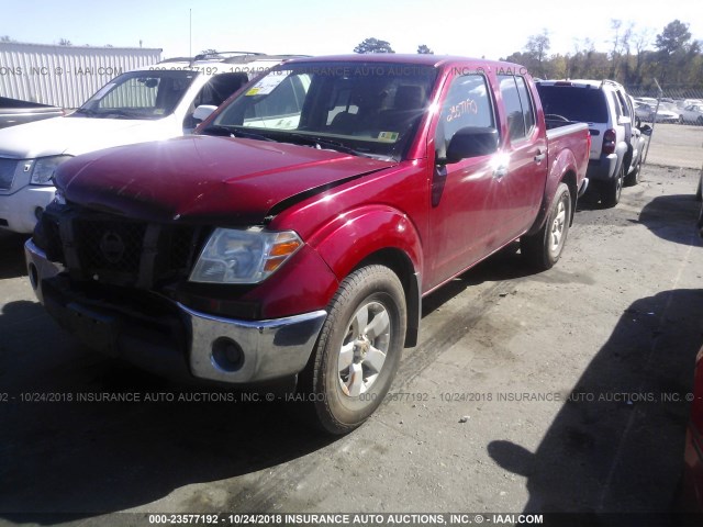 1N6AD0EV4AC400119 - 2010 NISSAN FRONTIER CREW CAB SE/LE/NISMO RED photo 2