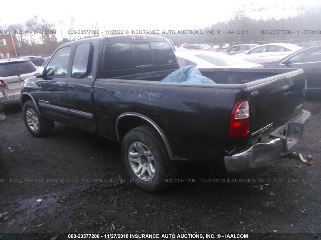 5TBBT44115S458959 - 2005 TOYOTA TUNDRA ACCESS CAB SR5 BLACK photo 3