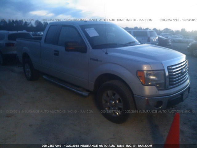 1FTFX1EV3AFC64506 - 2010 FORD F150 SUPER CAB SILVER photo 1