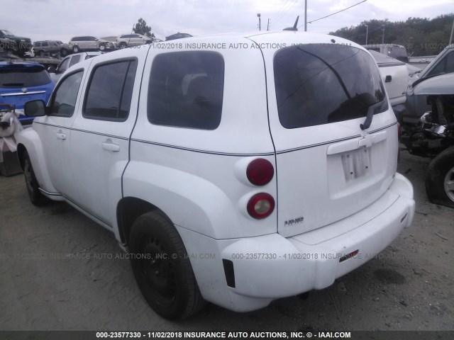 3GNDA13DX8S546304 - 2008 CHEVROLET HHR LS WHITE photo 3