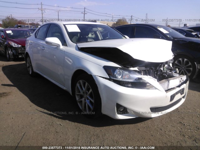 JTHCF5C23B2035465 - 2011 LEXUS IS 250 WHITE photo 1