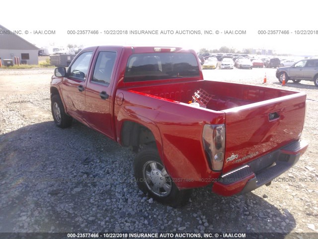 1GCDT136858279205 - 2005 CHEVROLET COLORADO RED photo 3