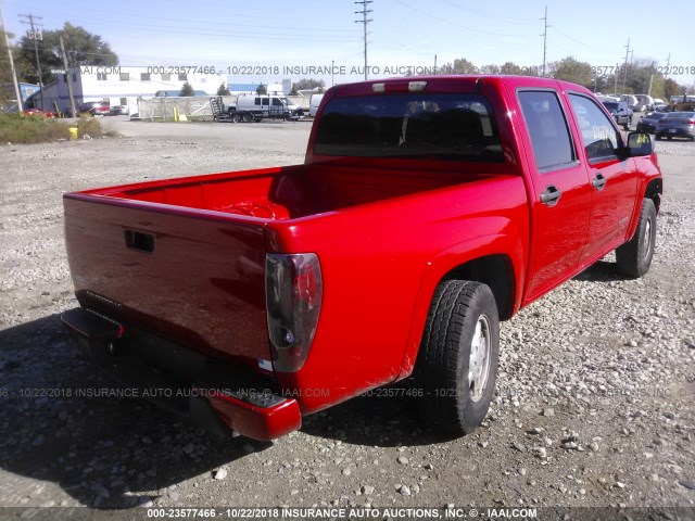 1GCDT136858279205 - 2005 CHEVROLET COLORADO RED photo 4