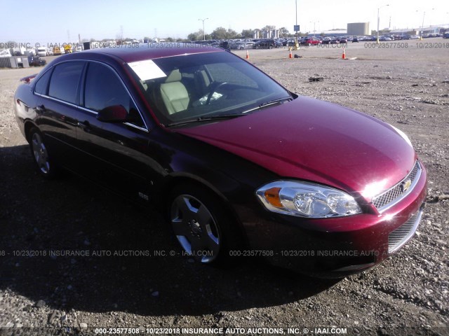 2G1WD58C279250097 - 2007 CHEVROLET IMPALA SUPER SPORT RED photo 1