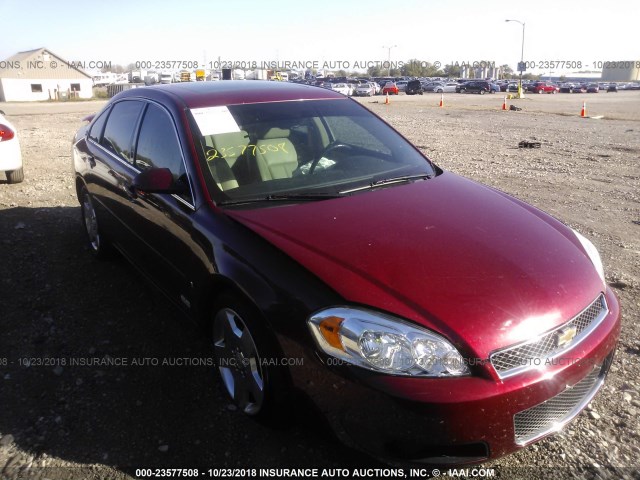 2G1WD58C279250097 - 2007 CHEVROLET IMPALA SUPER SPORT RED photo 6