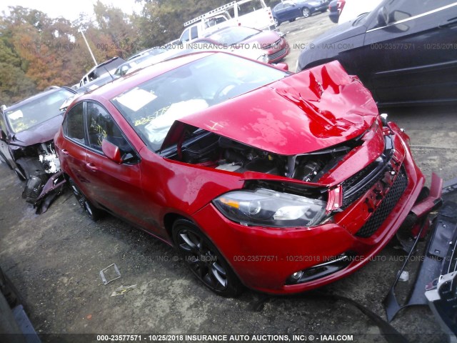 1C3CDFBB0GD564936 - 2016 DODGE DART SXT RED photo 1