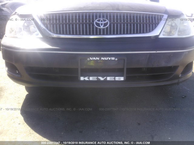 4T1BF28B22U226444 - 2002 TOYOTA AVALON XL/XLS BLACK photo 6