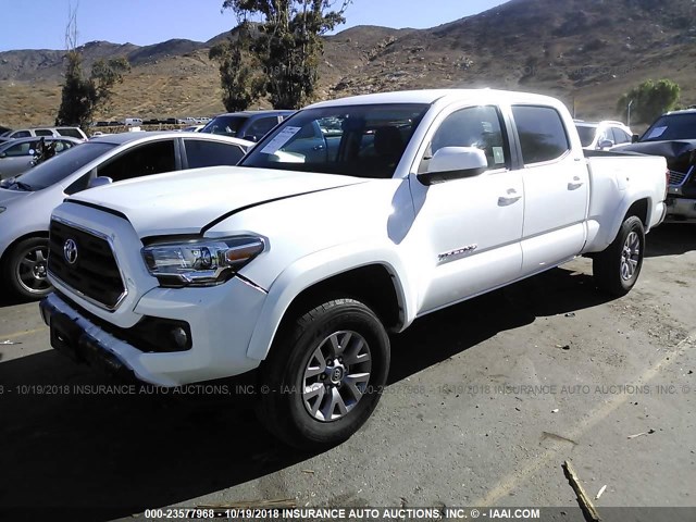 3TMBZ5DN5GM003209 - 2016 TOYOTA TACOMA DOUBLE CAB/SR5/TRD SPORT WHITE photo 2