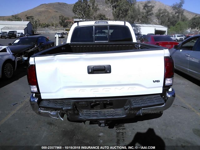 3TMBZ5DN5GM003209 - 2016 TOYOTA TACOMA DOUBLE CAB/SR5/TRD SPORT WHITE photo 6