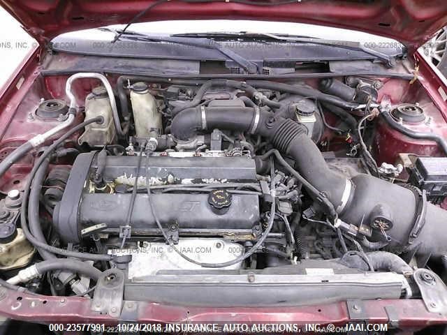 3FAKP1139XR123024 - 1999 FORD ESCORT ZX2/COOL/HOT MAROON photo 10