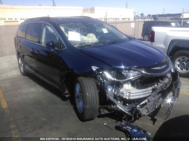 2C4RC1BG9HR513232 - 2017 CHRYSLER PACIFICA TOURING L BLUE photo 1