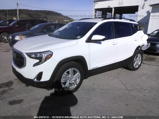 3GKALTEXXJL318493 - 2018 GMC TERRAIN SLE WHITE photo 2