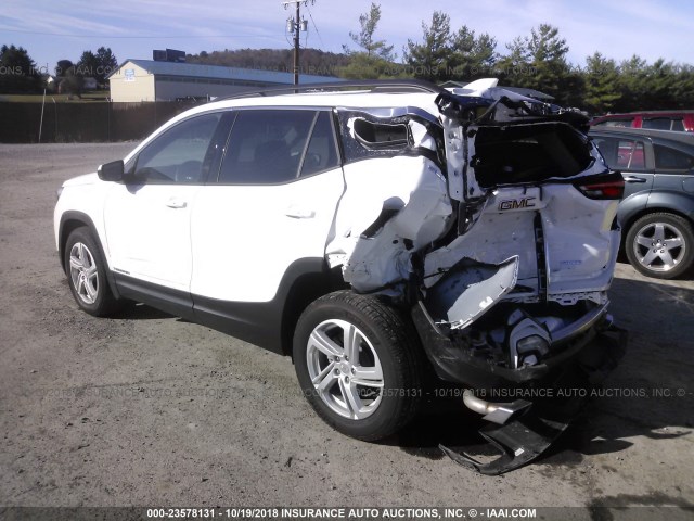 3GKALTEXXJL318493 - 2018 GMC TERRAIN SLE WHITE photo 3