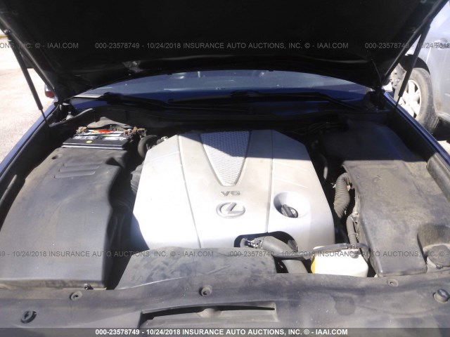 JTHCE96S480015932 - 2008 LEXUS GS 350 GRAY photo 10