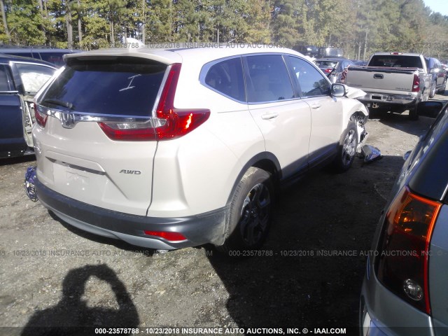 5J6RW2H85JL016992 - 2018 HONDA CR-V EXL BROWN photo 4