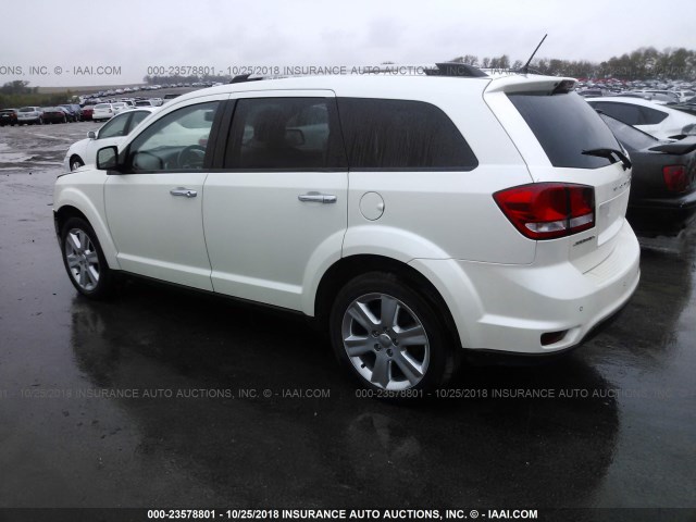 3C4PDCDG2DT604119 - 2013 DODGE JOURNEY CREW WHITE photo 3