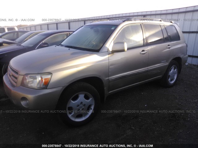 JTEEP21A770211948 - 2007 TOYOTA HIGHLANDER SPORT/LIMITED TAN photo 2