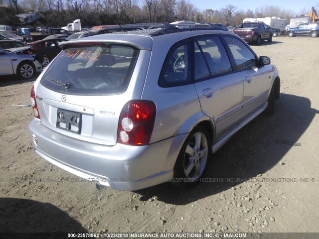 JM1BJ245821618056 - 2002 MAZDA PROTEGE PR5 SILVER photo 4