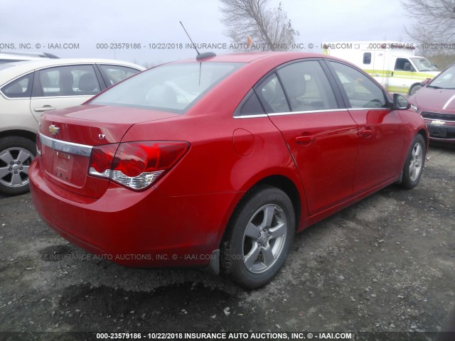 1G1PE5SBXG7216332 - 2016 CHEVROLET CRUZE LIMITED LT RED photo 4