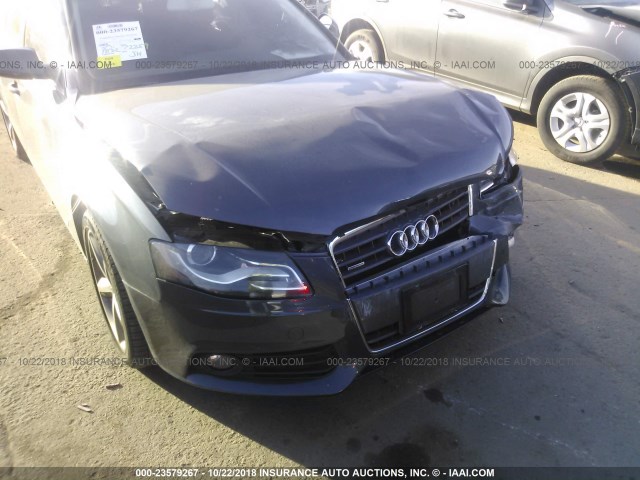 WAUWFAFL4AA168121 - 2010 AUDI A4 PREMIUM PLUS GRAY photo 6