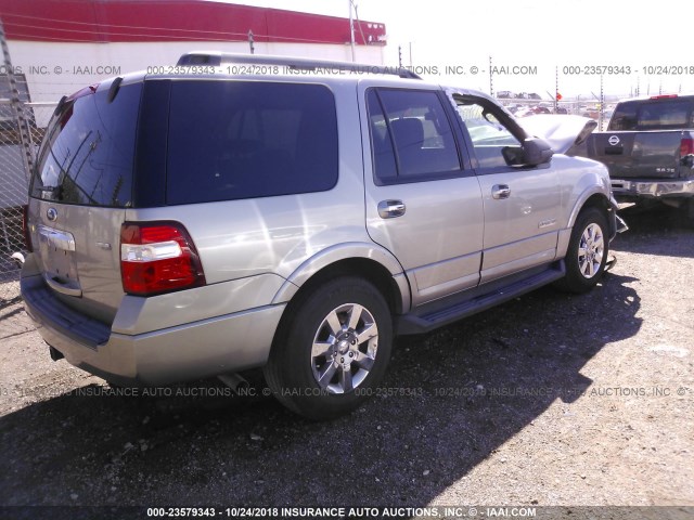 1FMFU15508LA72718 - 2008 FORD EXPEDITION XLT GRAY photo 4