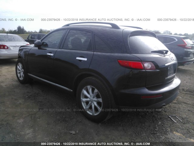 JNRAS08W36X201804 - 2006 INFINITI FX35 BLACK photo 3