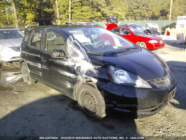 JHMGE8H30DC071375 - 2013 HONDA FIT BLACK photo 1