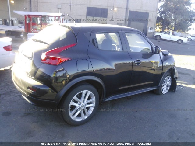 JN8AF5MR9BT022612 - 2011 NISSAN JUKE S/SV/SL BLACK photo 4