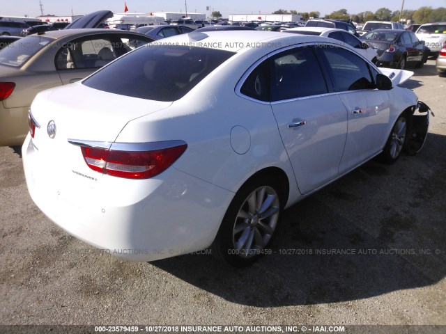 1G4PS5SK8F4110473 - 2015 BUICK VERANO WHITE photo 4