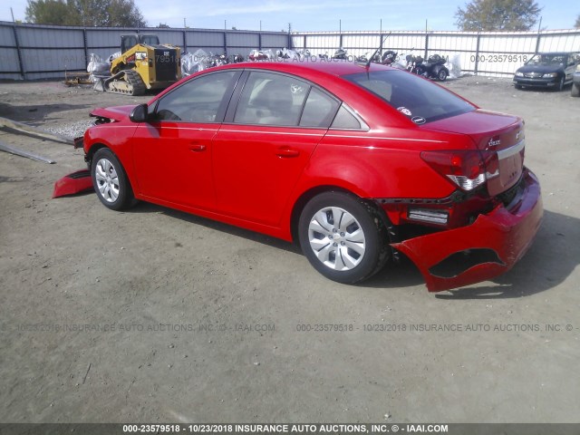 1G1PA5SH1E7427805 - 2014 CHEVROLET CRUZE LS RED photo 3