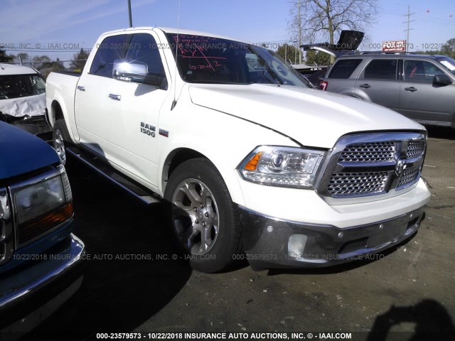 1C6RR7NT3JS237085 - 2018 RAM 1500 LARAMIE WHITE photo 1