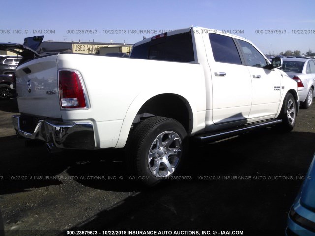 1C6RR7NT3JS237085 - 2018 RAM 1500 LARAMIE WHITE photo 4